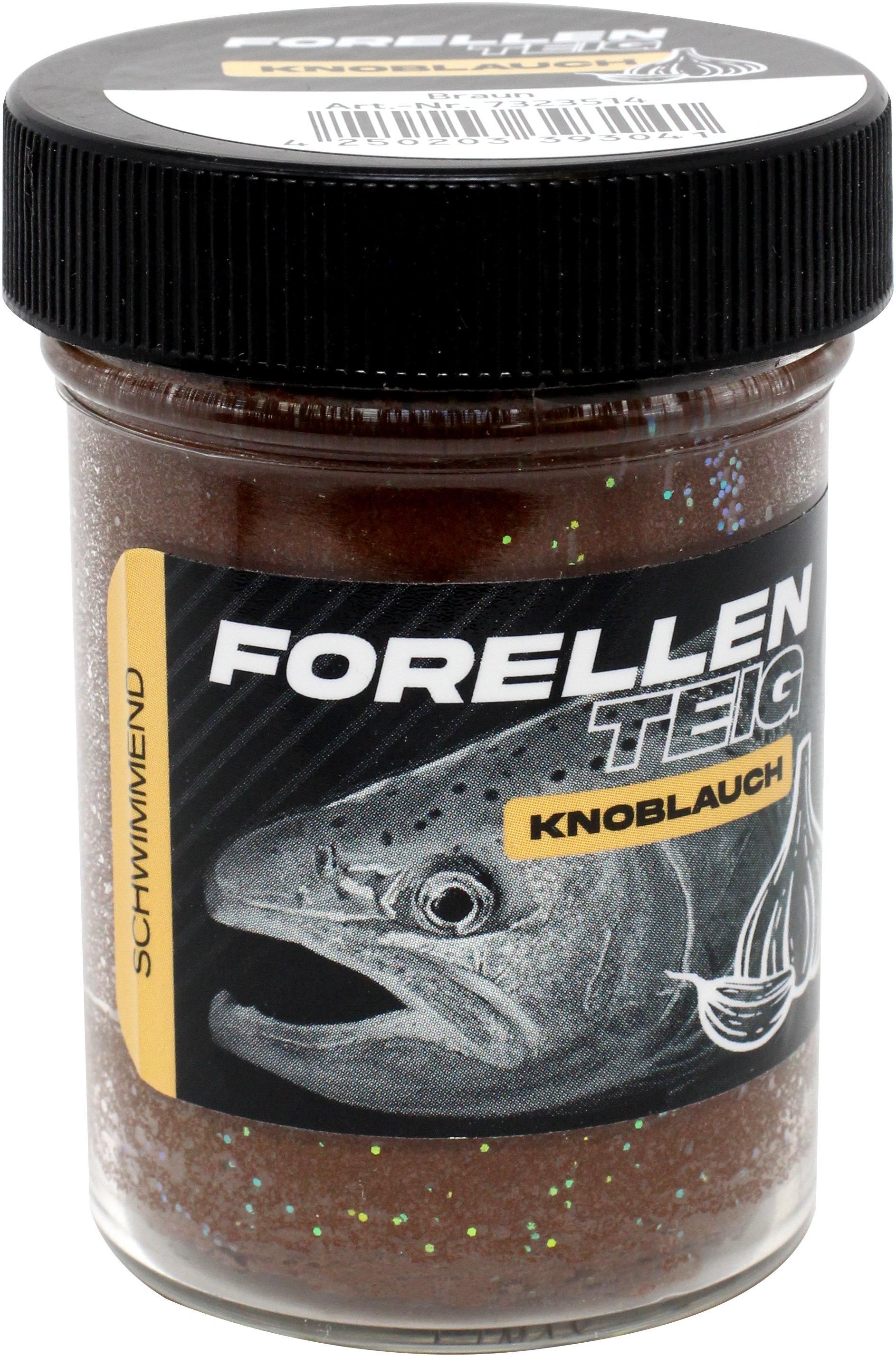 Forellenteig Knoblauch schwimmend 50 g